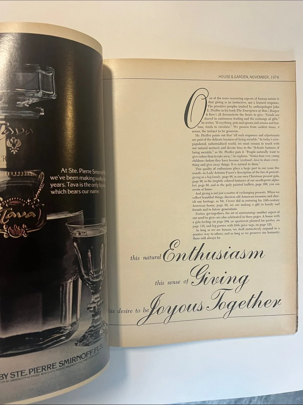 1974 Vintage House & Garden magazine